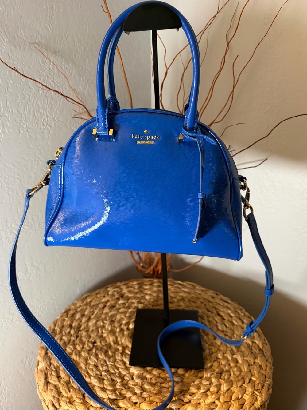 KATE SPADE SATCHEL w/ CROSSBODY STRAP & DUST BAG